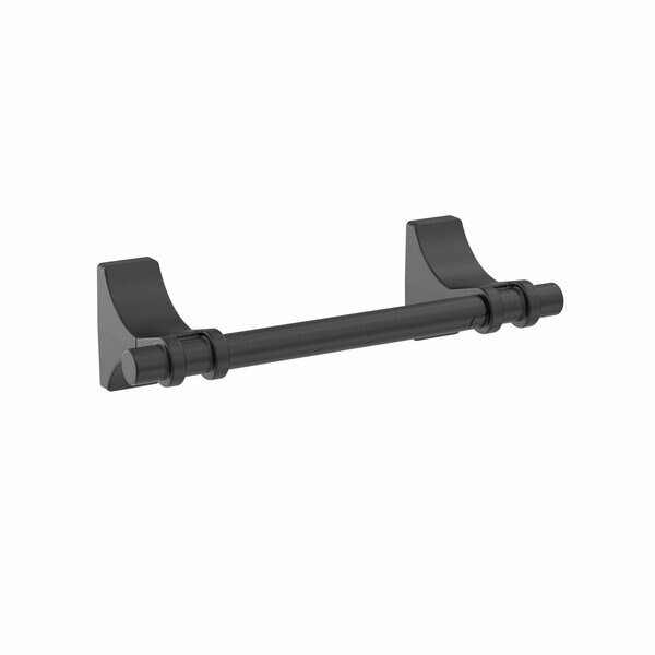 Davenport Matte Black Transitional Pivoting Double Post Toilet Paper Holder, Amerock, Mfr#: BH36051MB